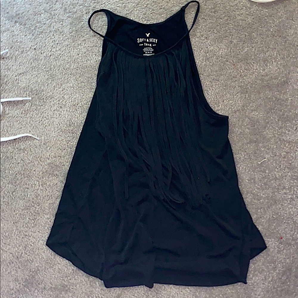 American eagle tank top with fringe